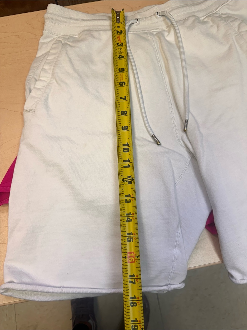 Nike White Athletic Shorts with Black Logo - Picture 14 of 14
